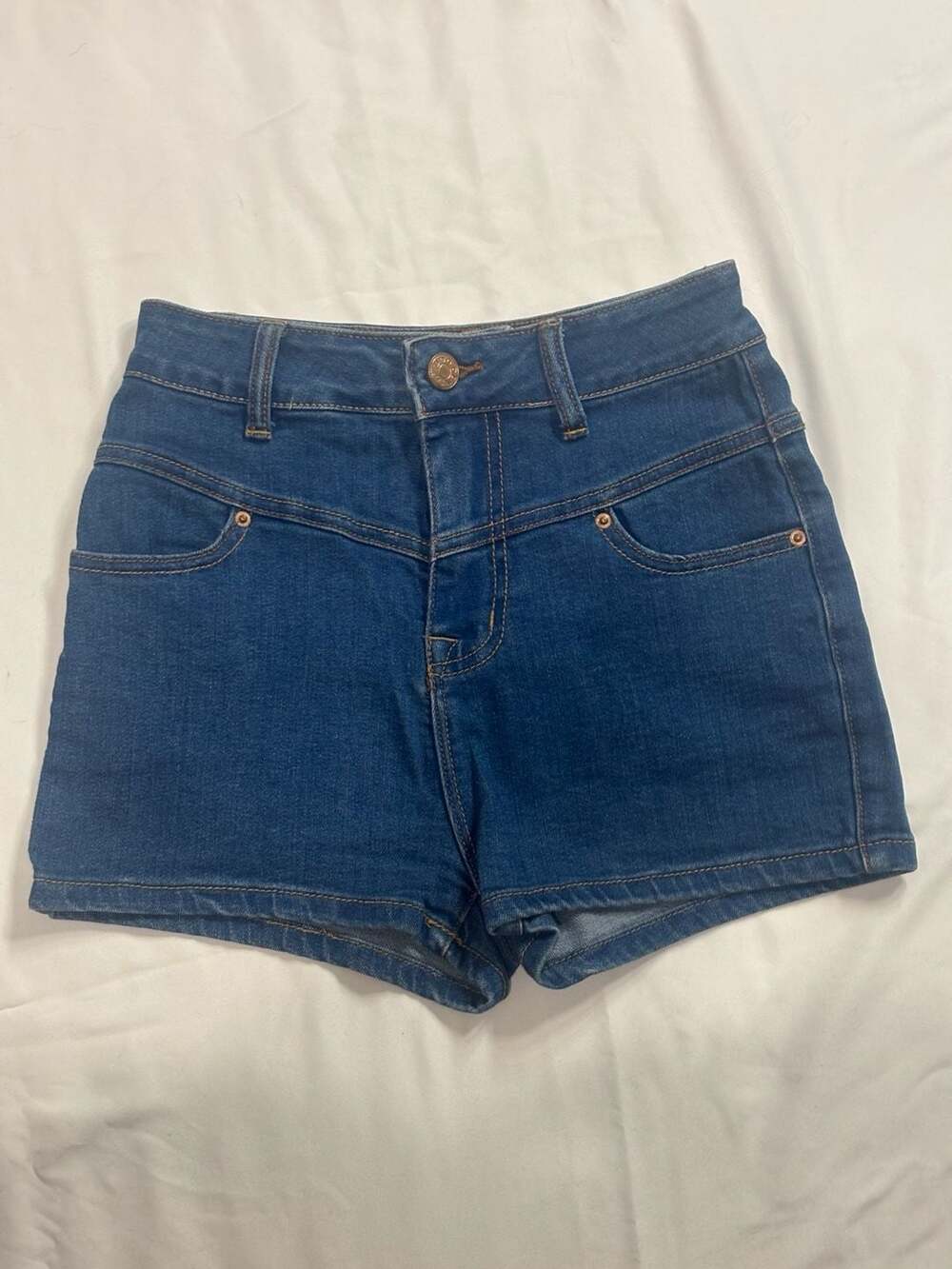 BDG Denim Jean Shorts Size 25 Blue High Rise Seam